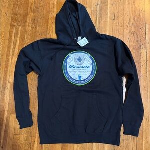 Marshalls Black Minnesota Circle Logo Pullover Hoodie